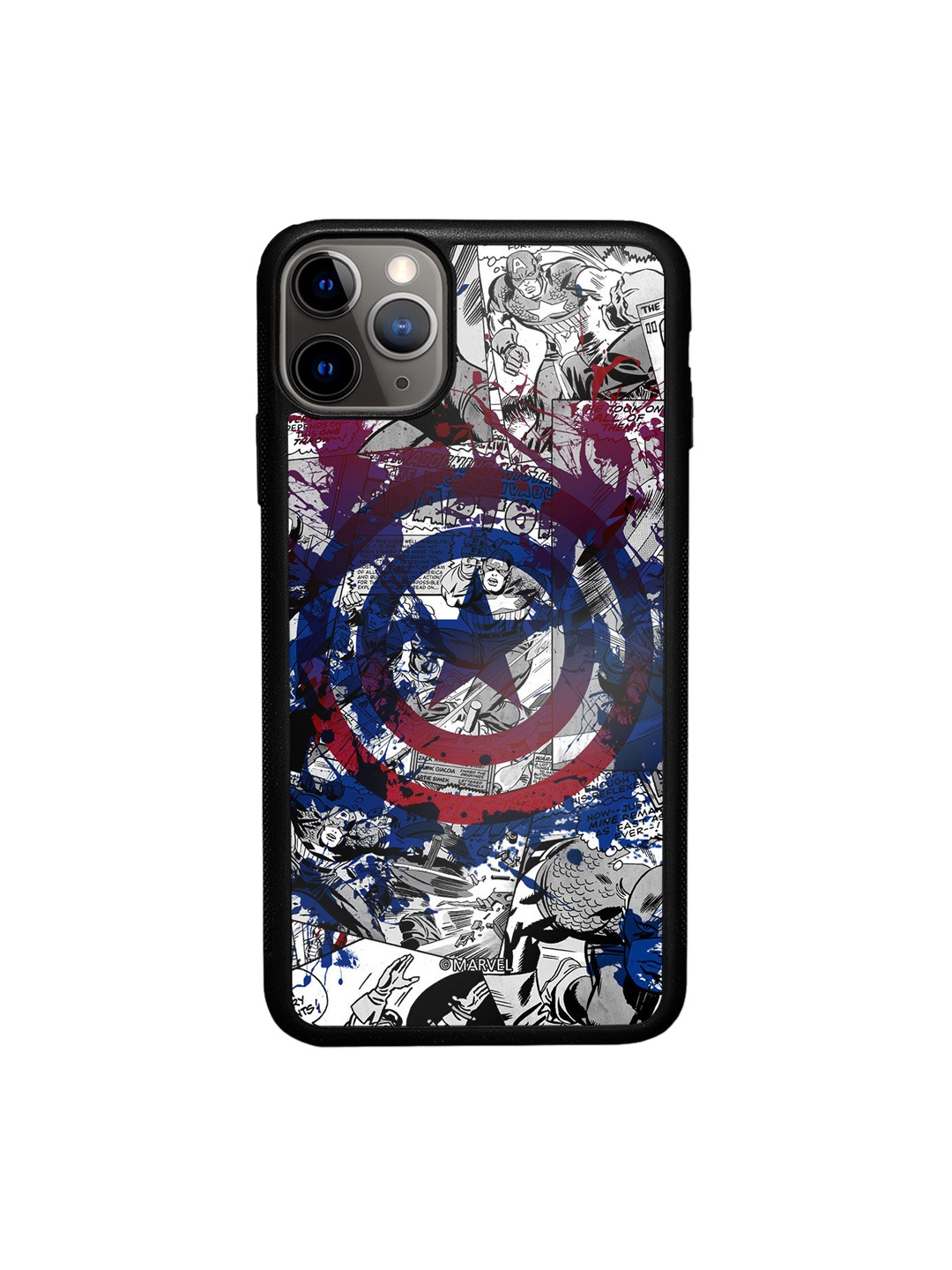 

macmerise Grey Printed Splash Out Shield Design iPhone 11 Pro Phone Back Case