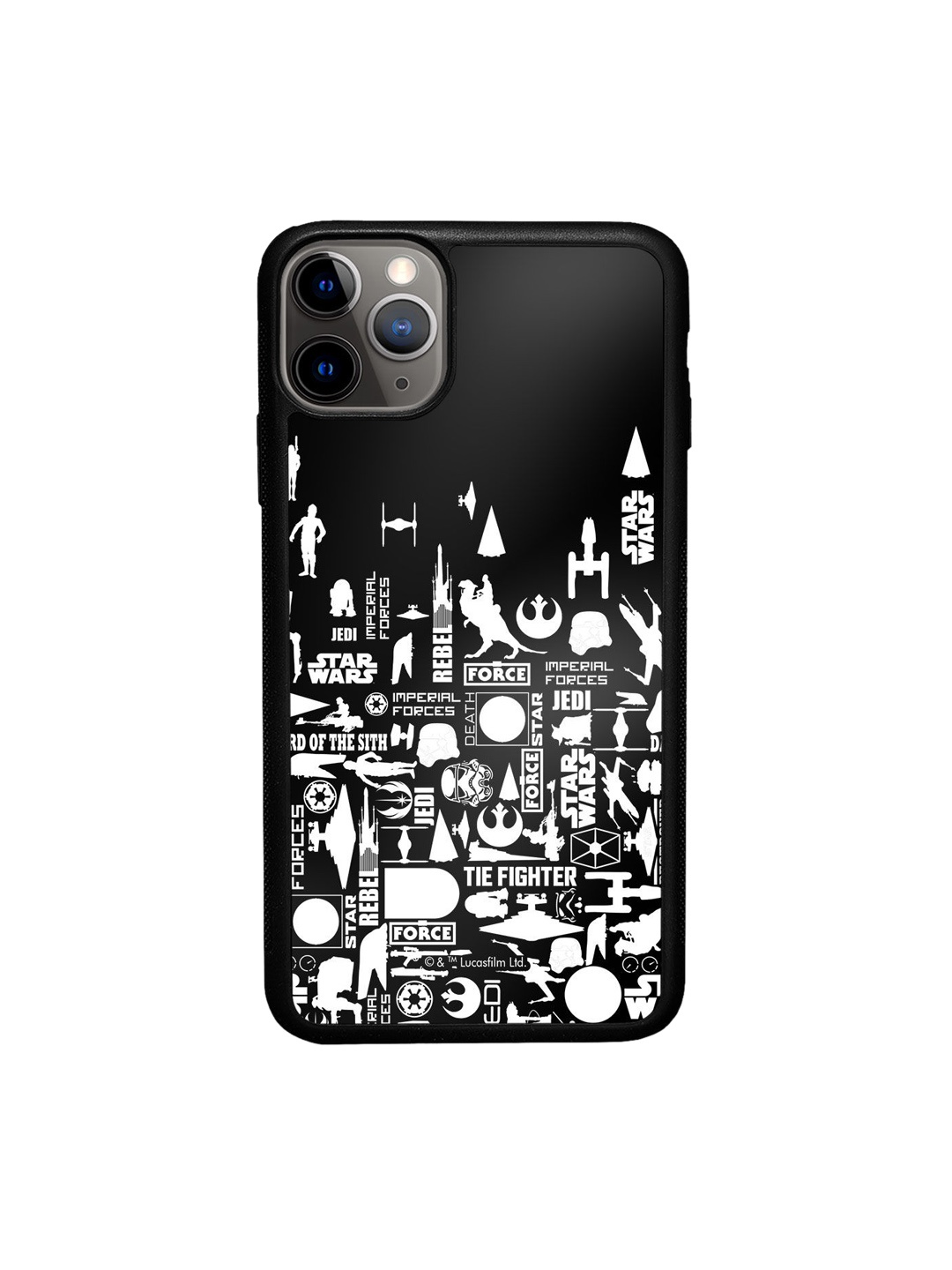 

macmerise Black & White Star Wars Era Design iPhone 11 Pro Bumper Phone Back Case