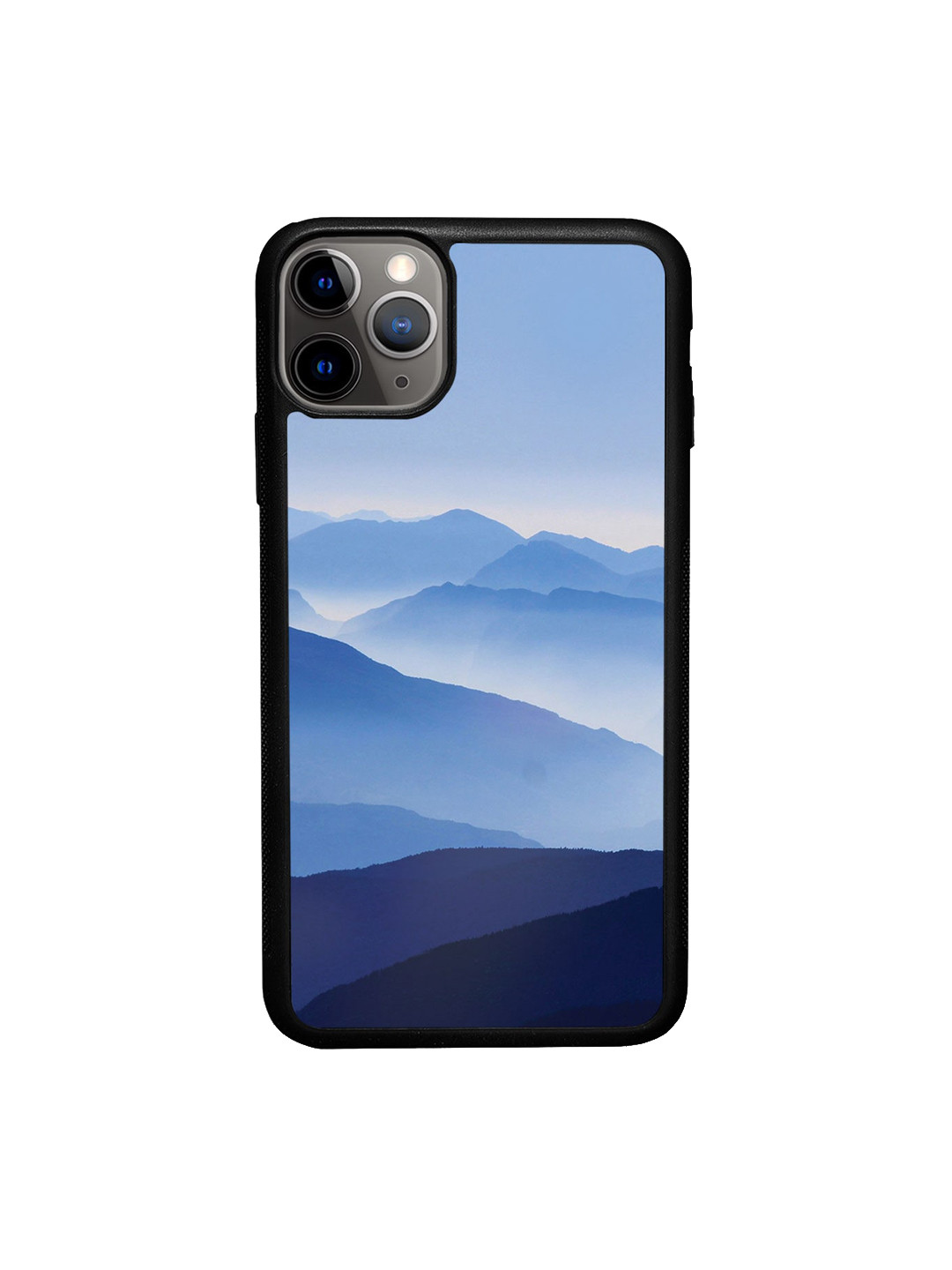

macmerise Blue Printed The High Mountains Design iPhone 11 Pro Bumper Phone Back Case