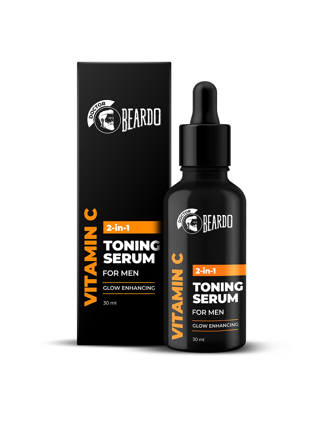 

BEARDO Men 2-in-1 Vitamin C Toning Serum - 30 ml, Black