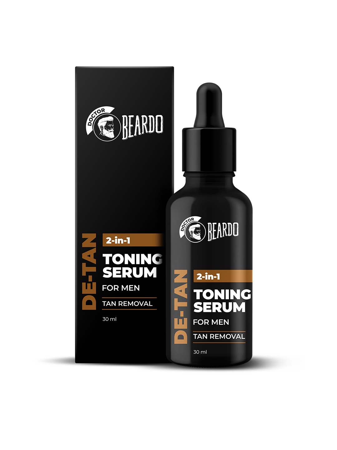 

BEARDO Men 2-In-1 De-Tan Toning Serum - 30 ml, Black