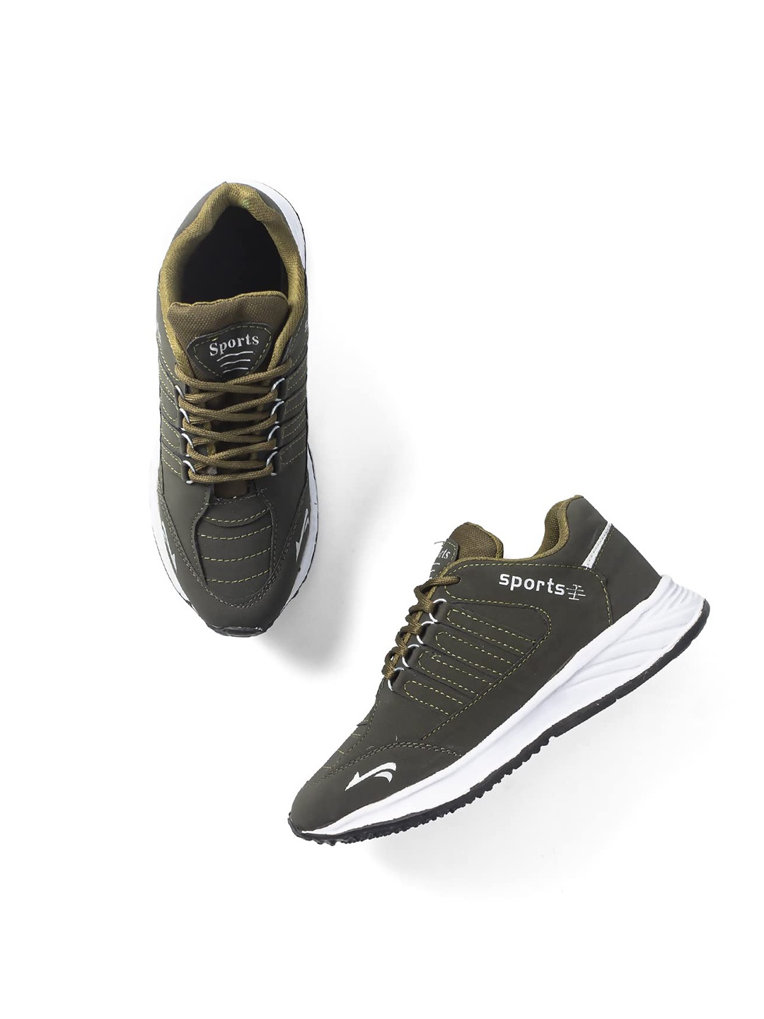 

Goatter Men Green Running Shoes