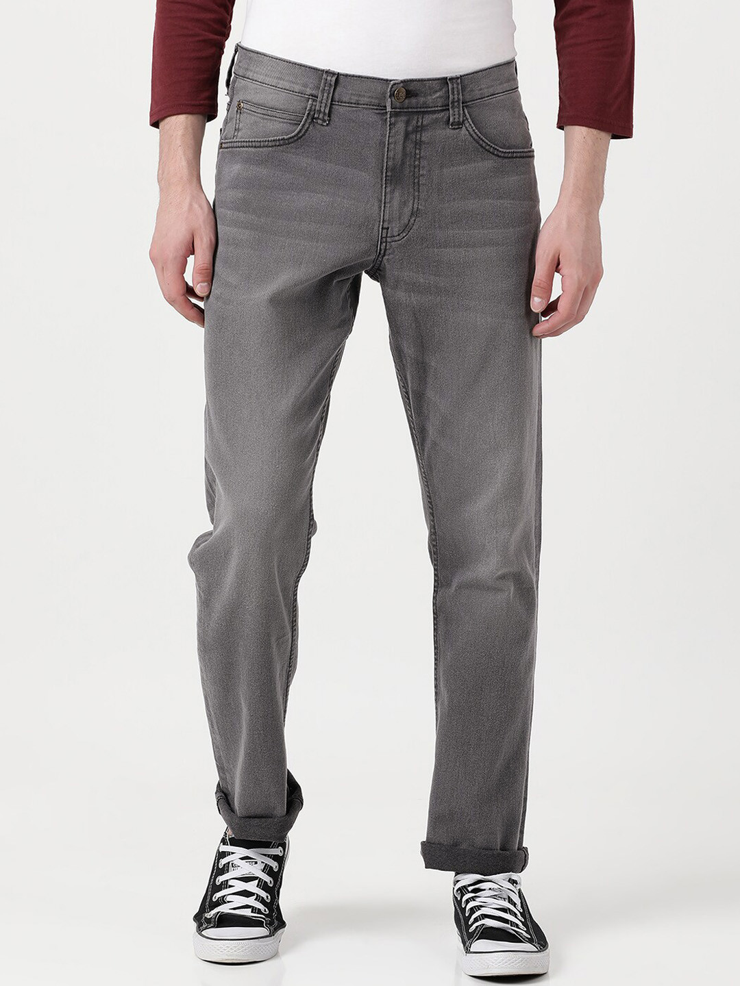 

Lee Men Rodeo Fit Heavy Fade Stretchable Jeans, Grey