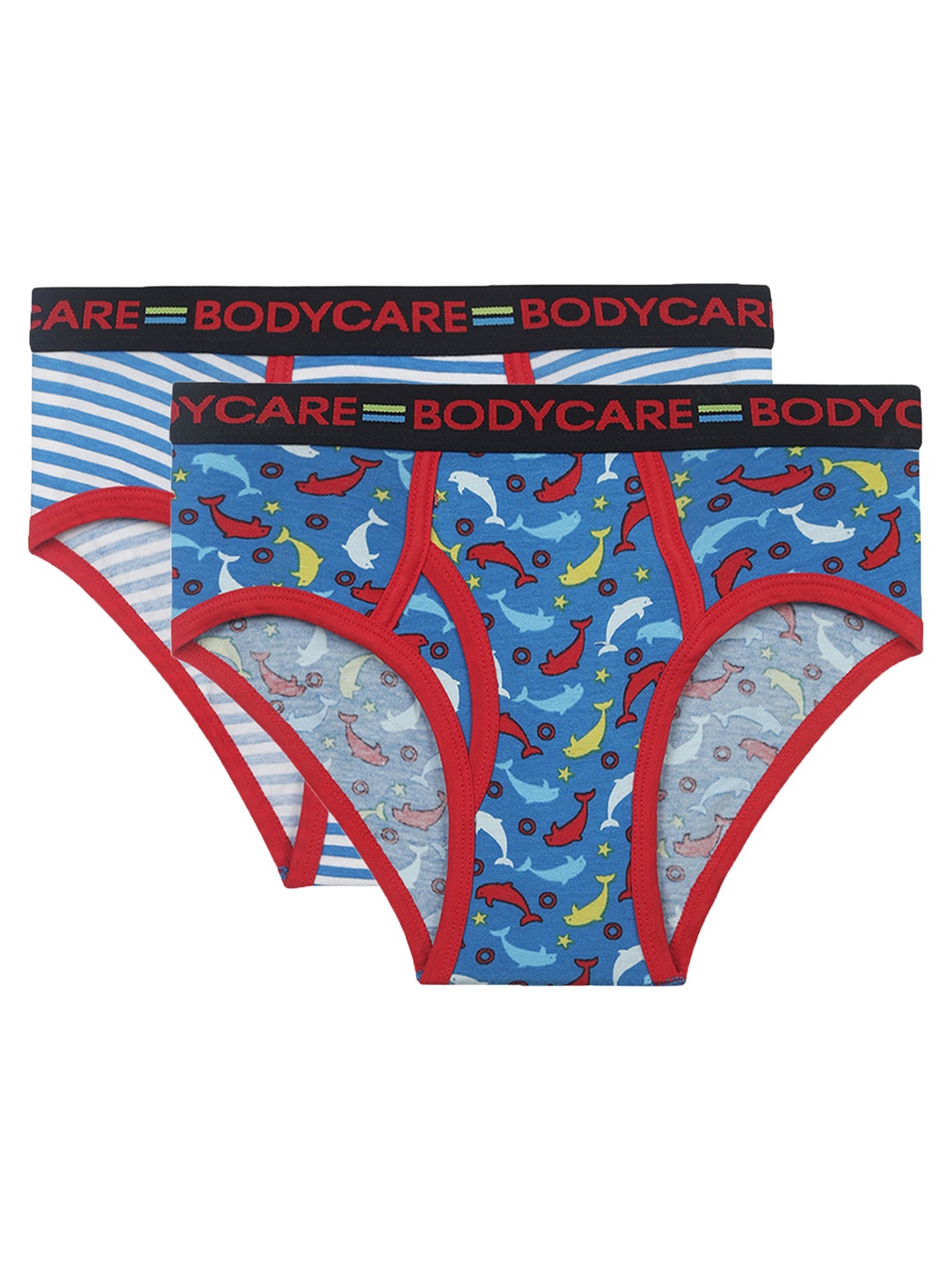 

Bodycare Kids Boys Pack Of 2 Assorted Cotton Basic Briefs