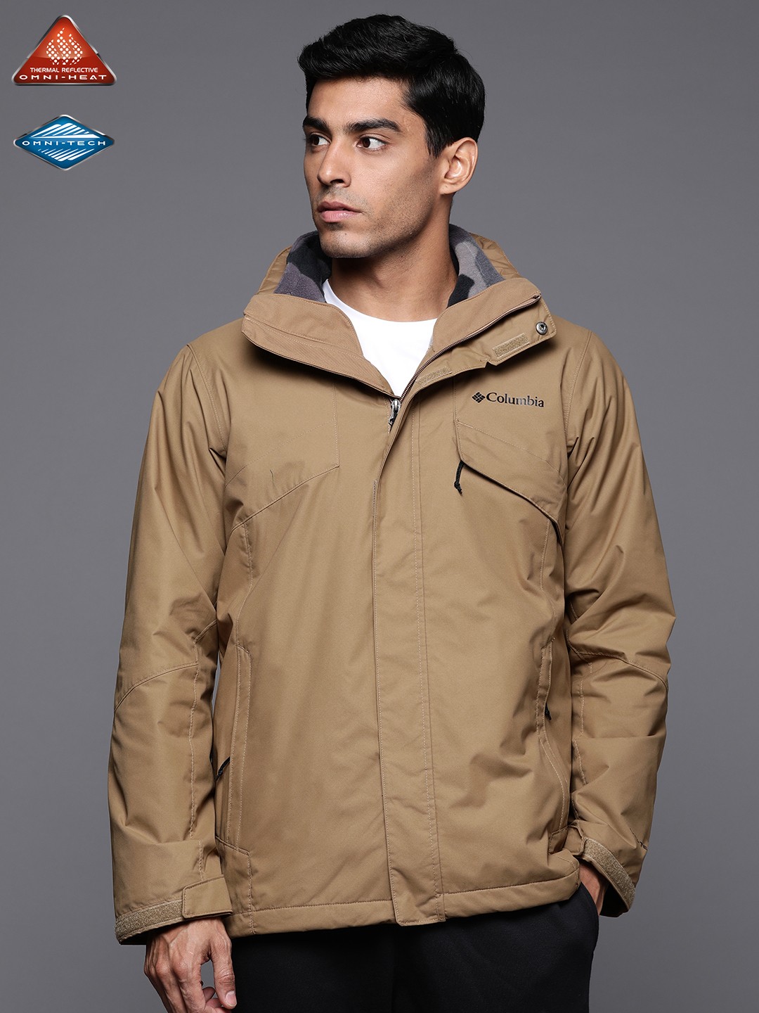 

Columbia Men Brown Insulator Interchange Bomber Jacket