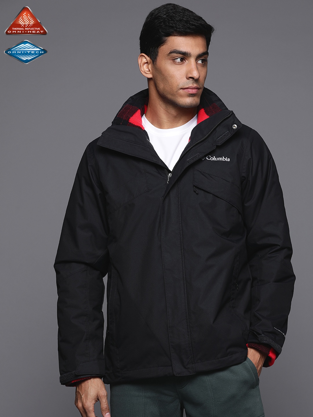 

Columbia Men Black Insulator Interchange Bomber Jacket