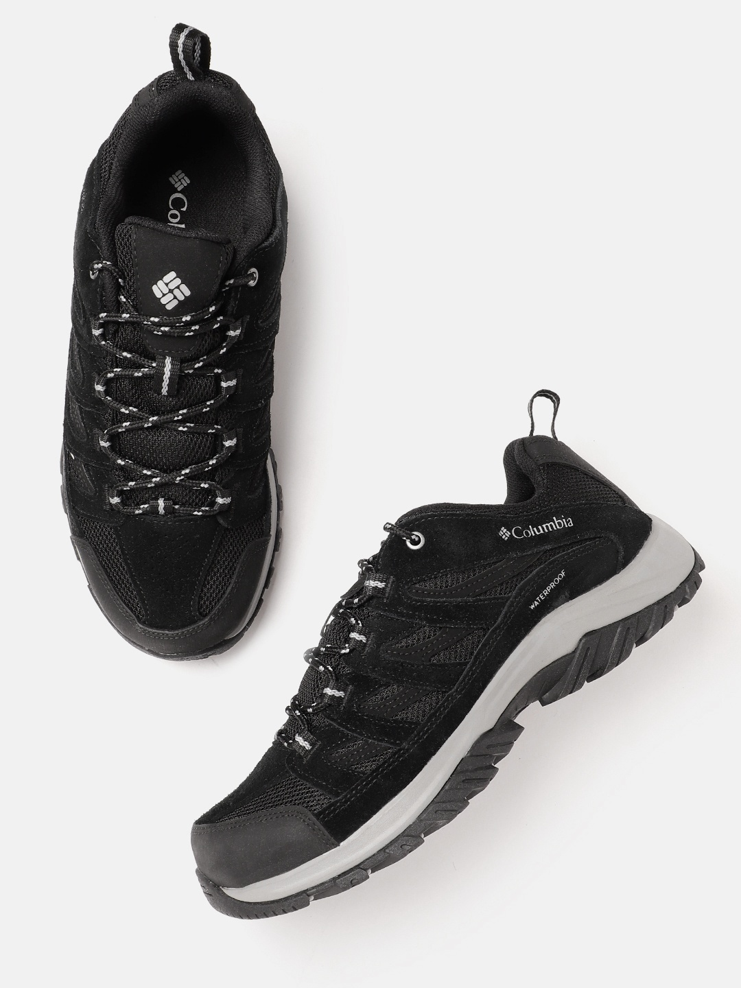 

Columbia Men Trekking Non-Marking Crestwood Waterproof Shoes, Black