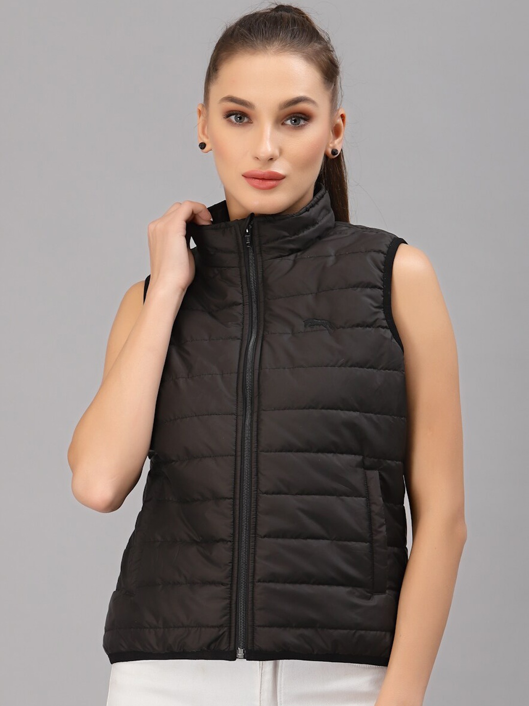 

JUMP USA Women Black Lightweight Padded Jacket