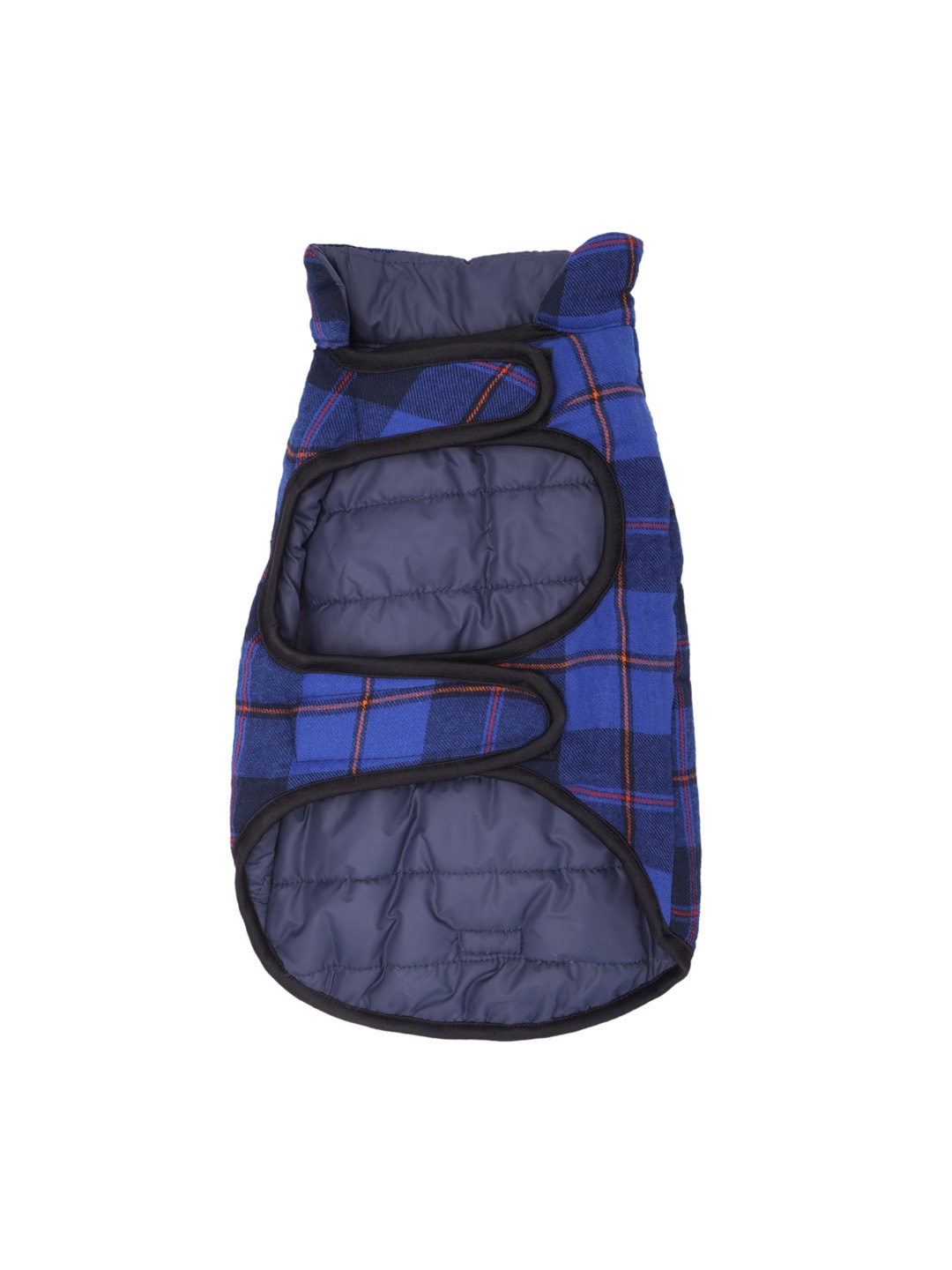 

Lulala Blue Checked Reversible Dog Jacket