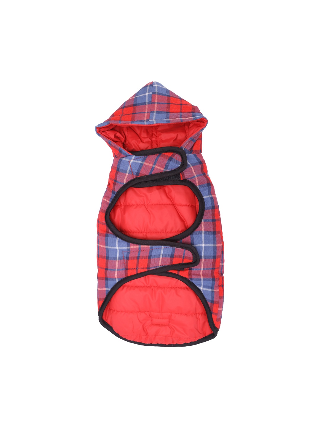 

Lulala Red & Blue Checked Reversible Hoodie Dog Jackets