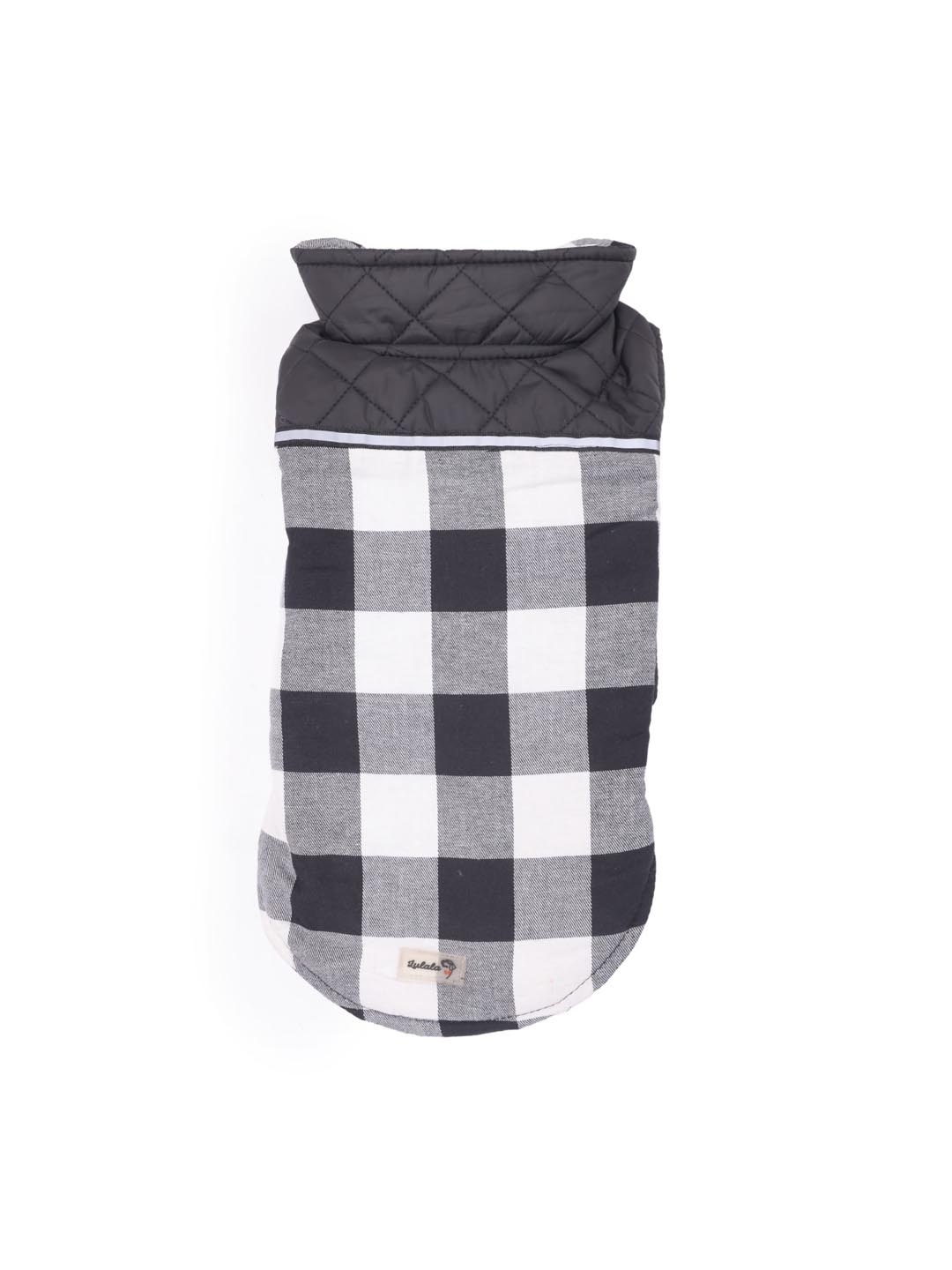 

Lulala Black & White Checked Dog Reversible Winter Jacket