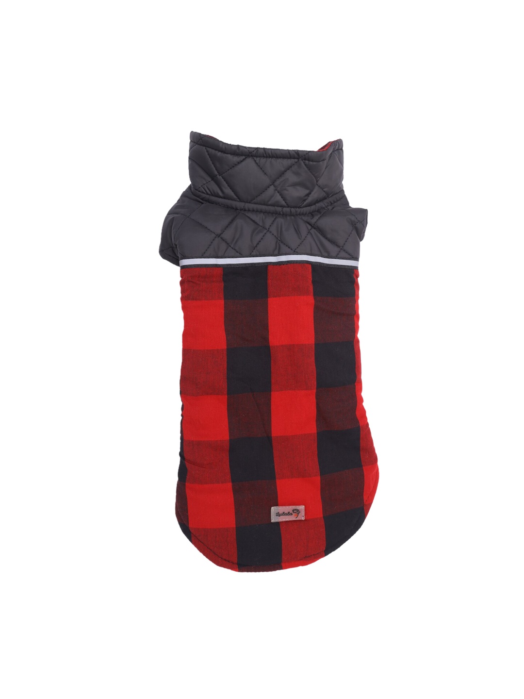 

Lulala Red Checked Dog Reversible Jackets