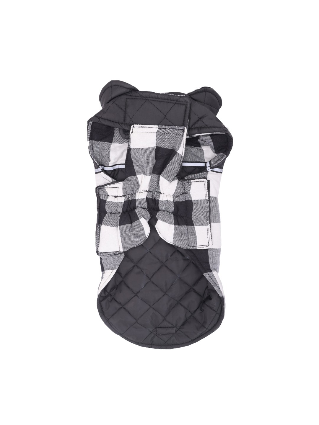 

Lulala Unisex Black Checked Dog Reversible Jackets