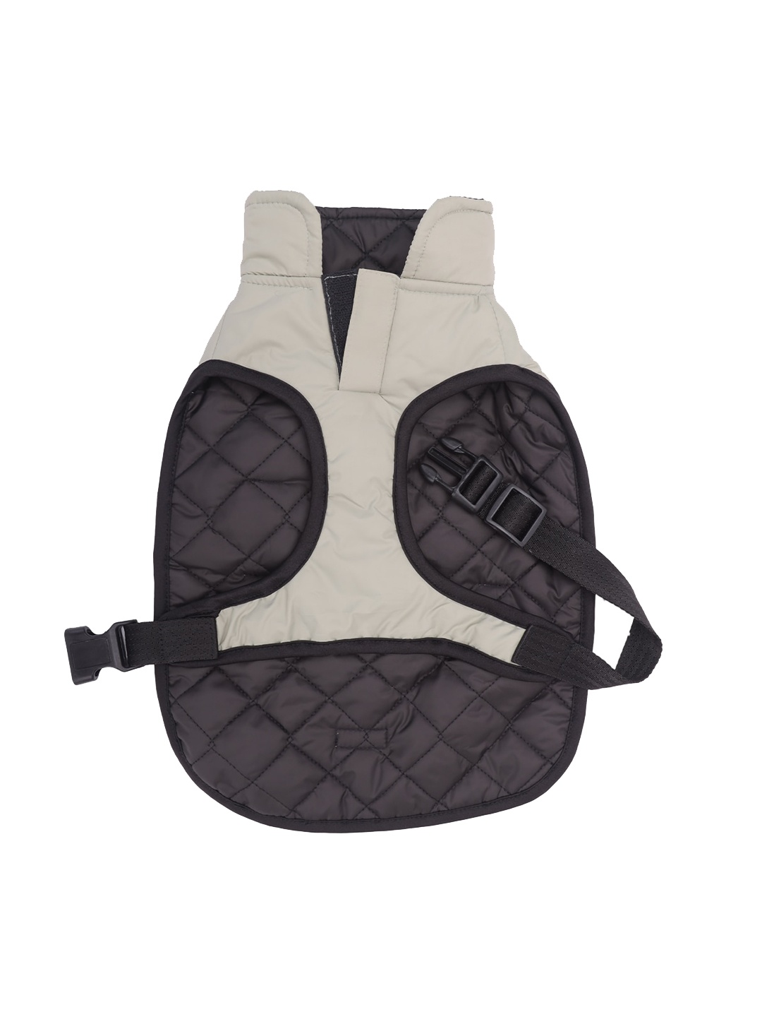 

Lulala Cream-Coloured Solid Dog Winter Reversible Jacket
