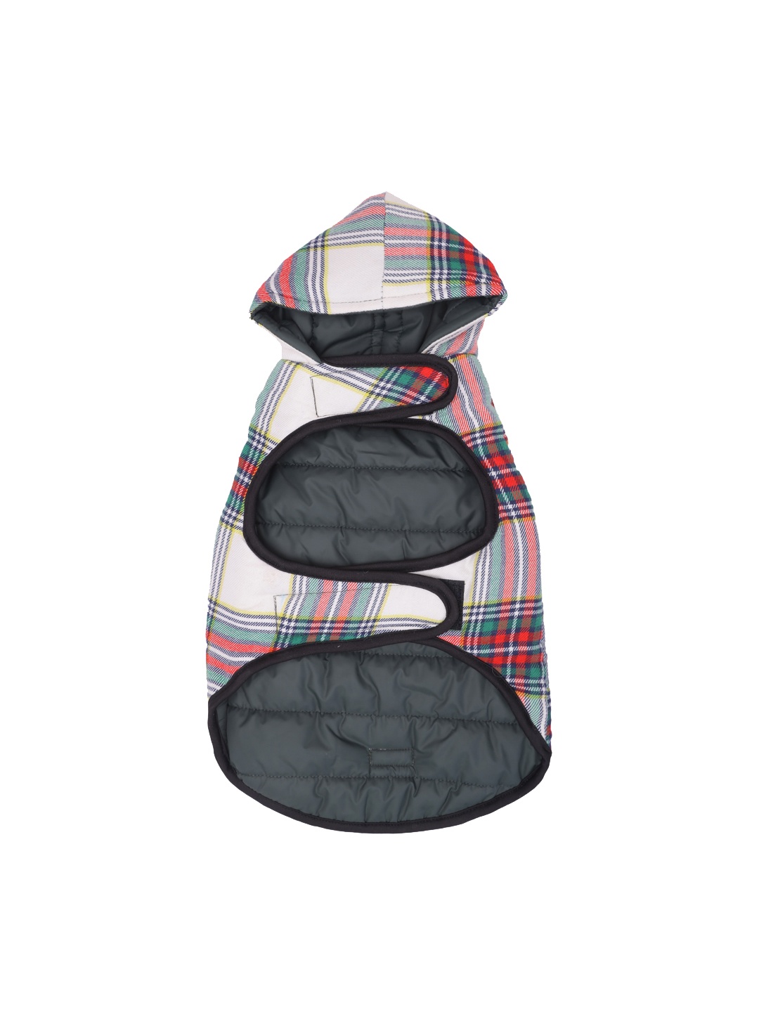

Lulala Red & Green Checked Reversible Dog Jackets