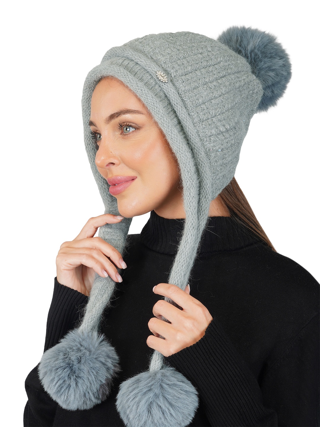 

iSWEVEN Women Grey Slouchy Beanie