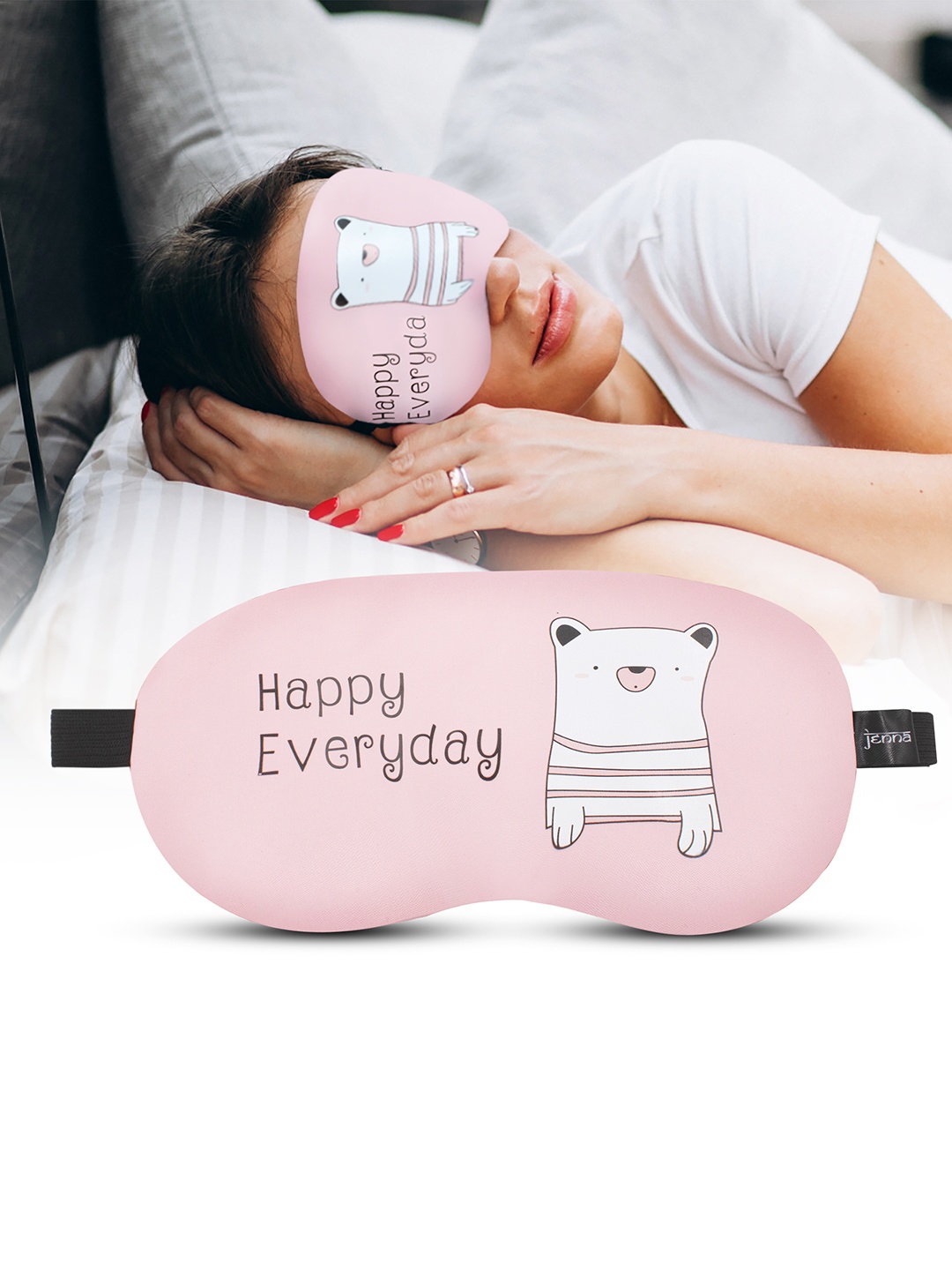 

JENNA Printed Everyday Sleeping Eye Mask, Pink