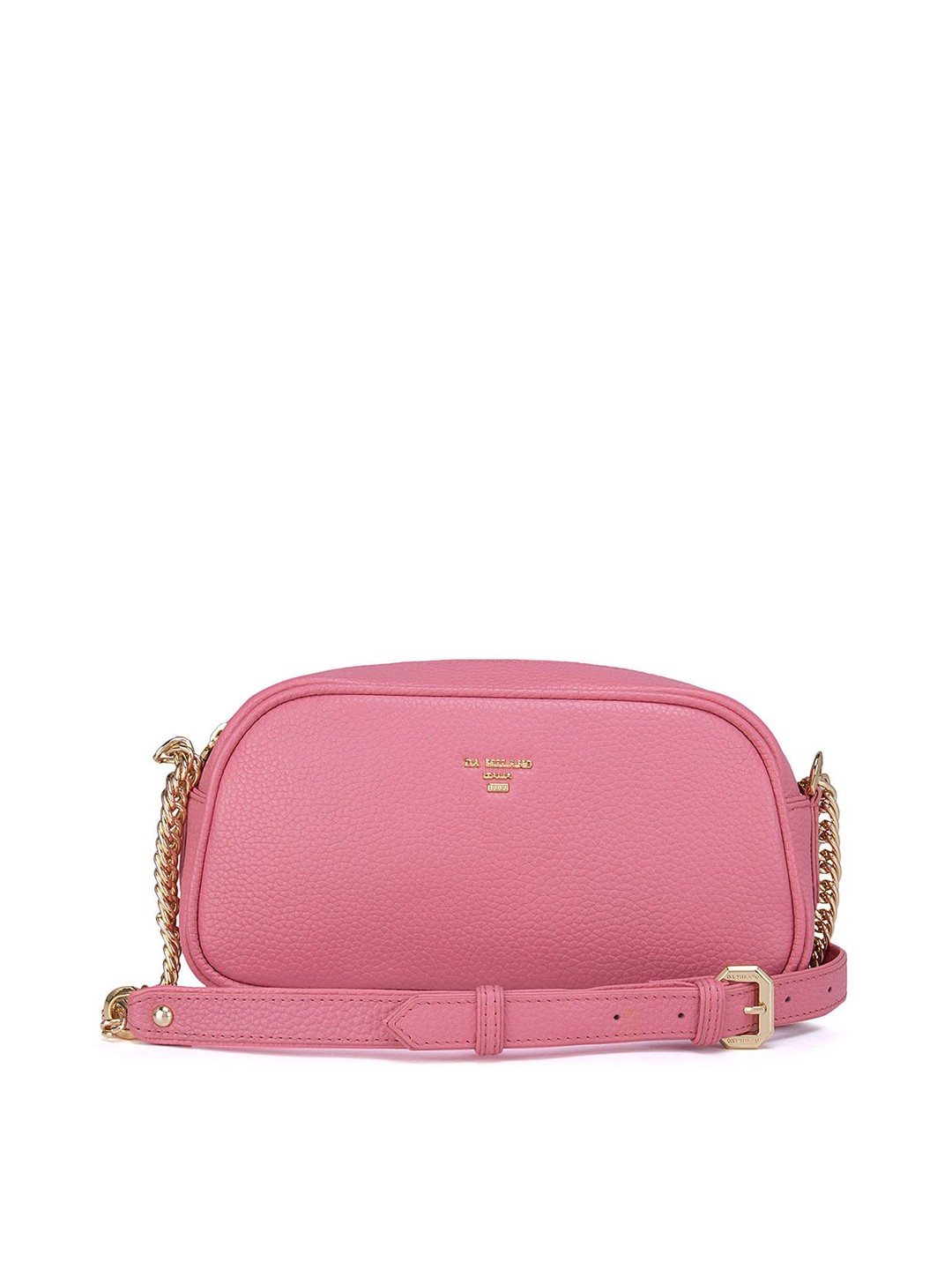 

Da Milano Textured Leather Sling Bag Handbags, Pink