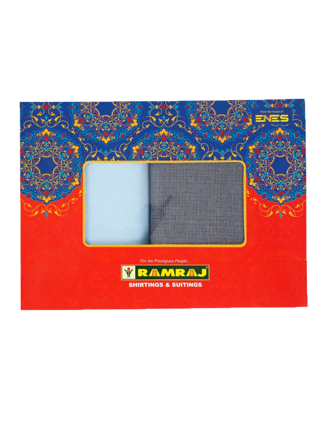 

Ramraj Men Blue & White Checked Shirt & Trouser Cotton Clothing Fabric