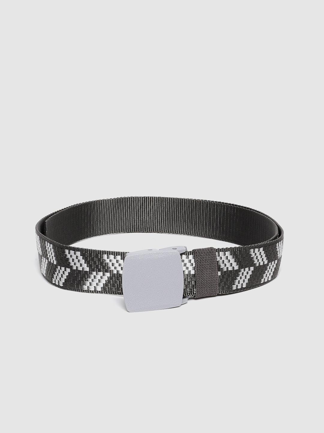 

HIGHLANDER Men Grey Woven Design Belt