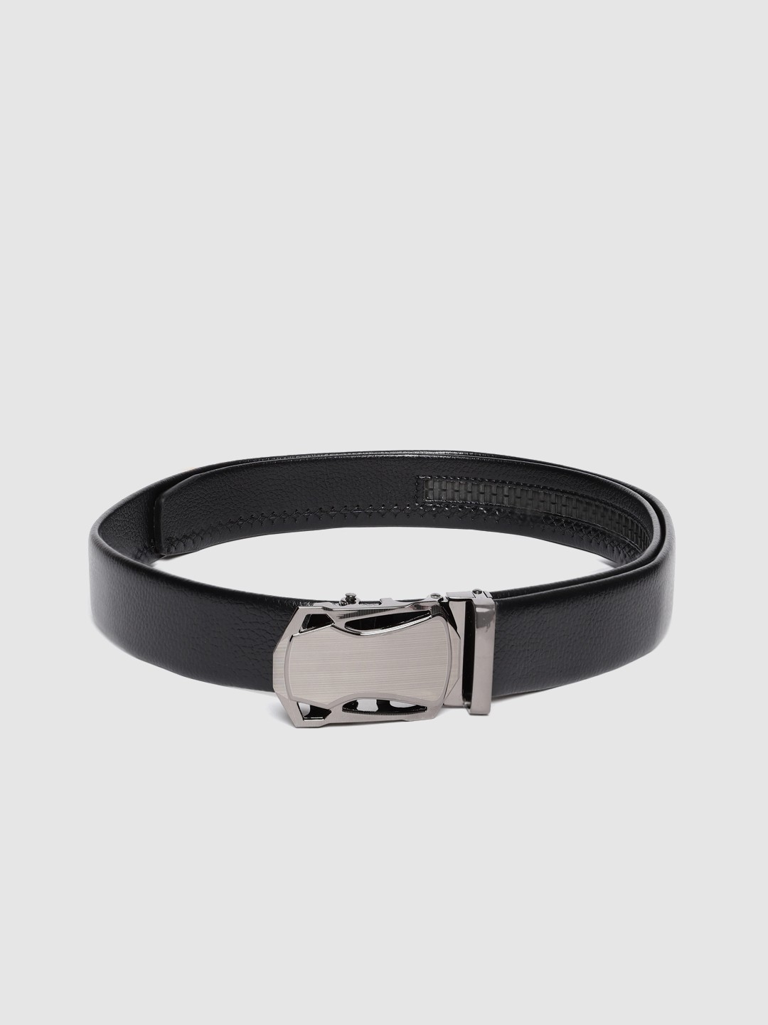 

HIGHLANDER Men Black Textured Synthetic Leather Belt