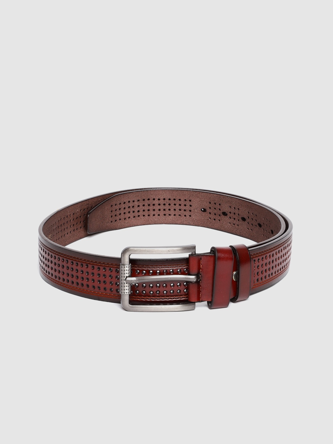 

HIGHLANDER Men Brown Textured Belt