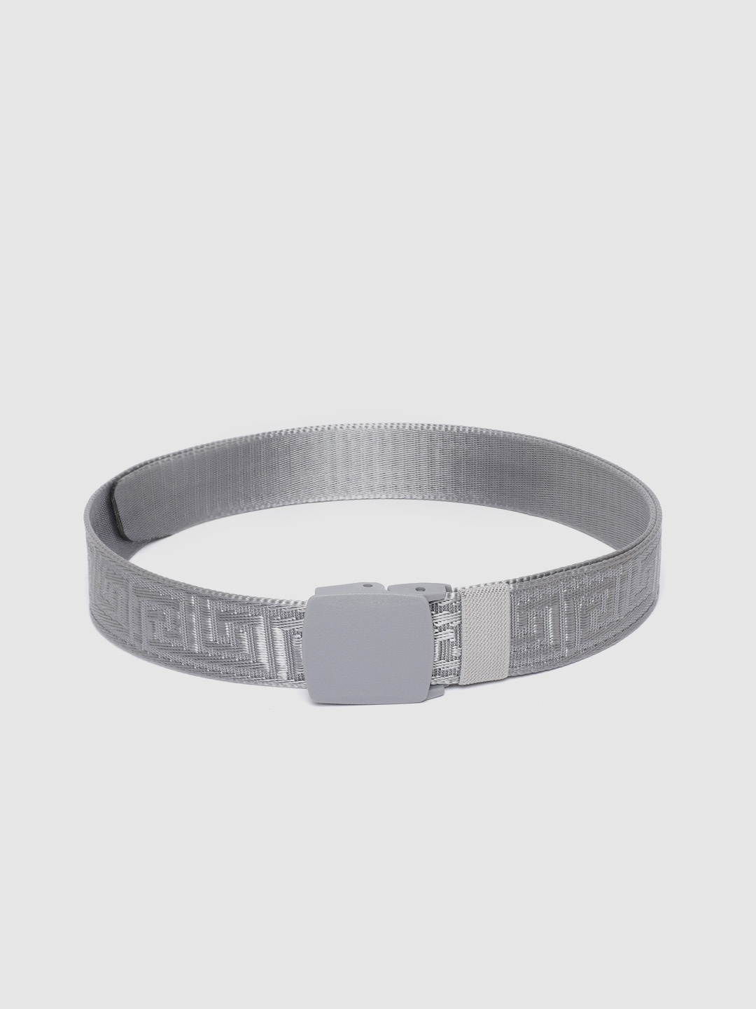 

HIGHLANDER Men Grey Woven Design Belt