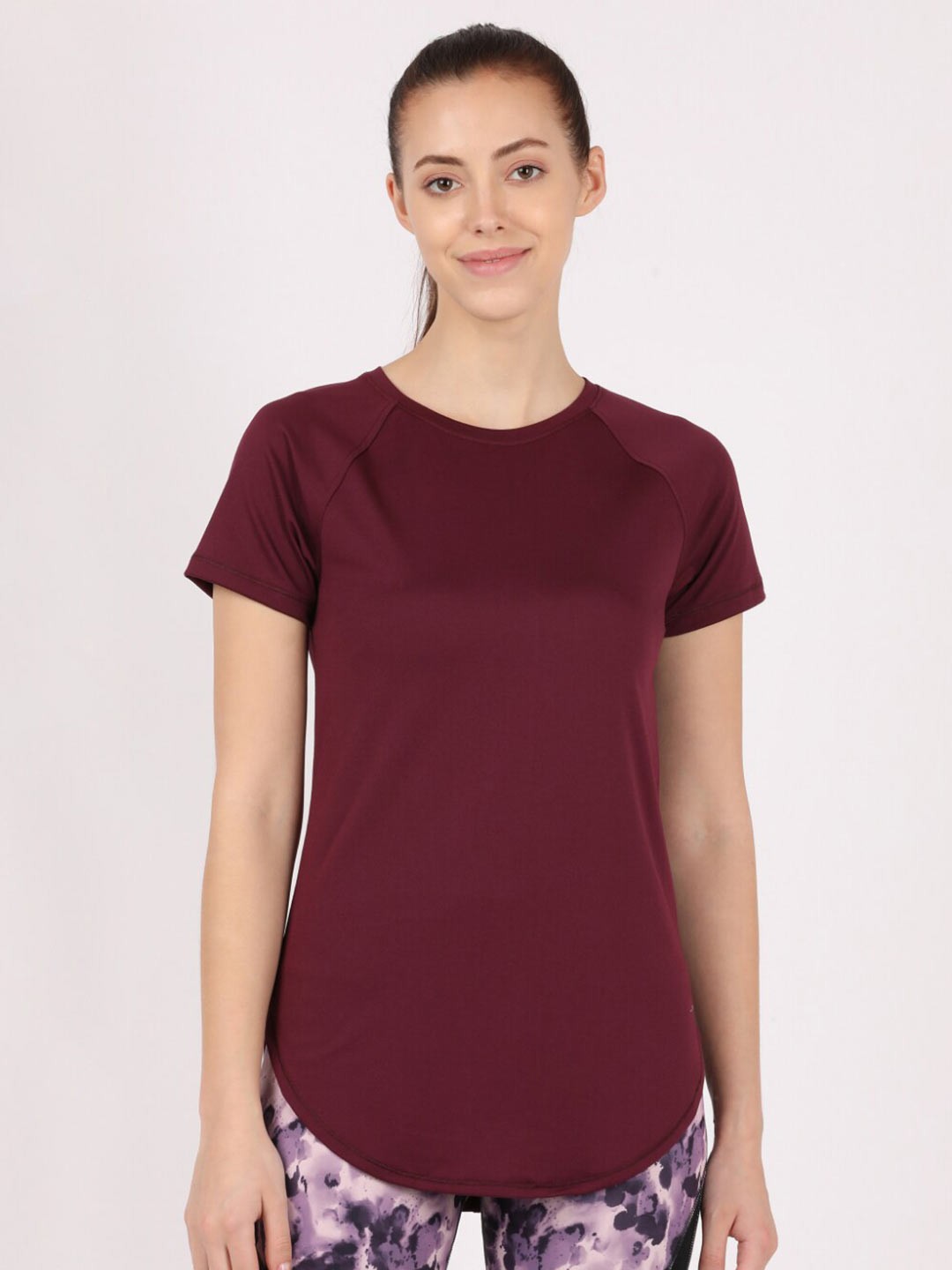 

Jockey Women Maroon T-shirt
