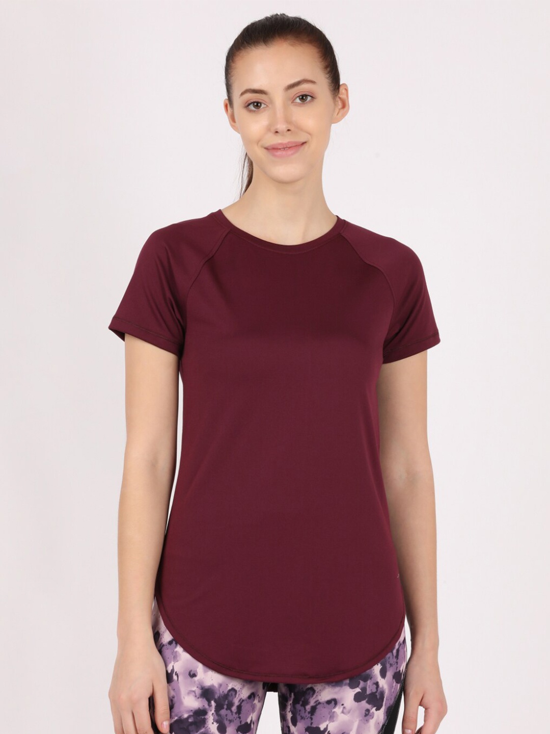 

Jockey Women Maroon Lounge T-shirt