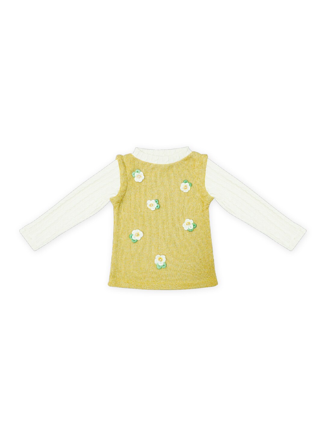 

Daffodils GIRLS WEAR Yellow Floral Embellished Top