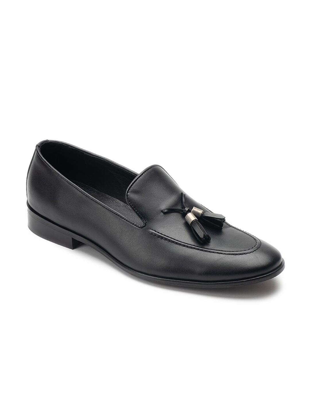 

Heel & Buckle London Men Black Solid Leather Formal Loafer
