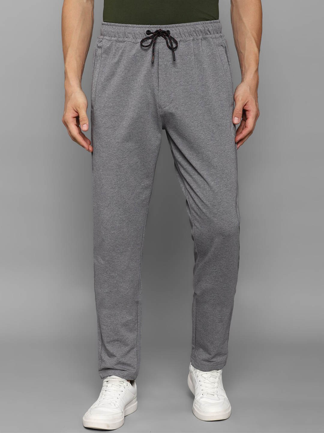 

Louis Philippe ATHPLAY Men Grey Solid Slim-Fit Track Pant