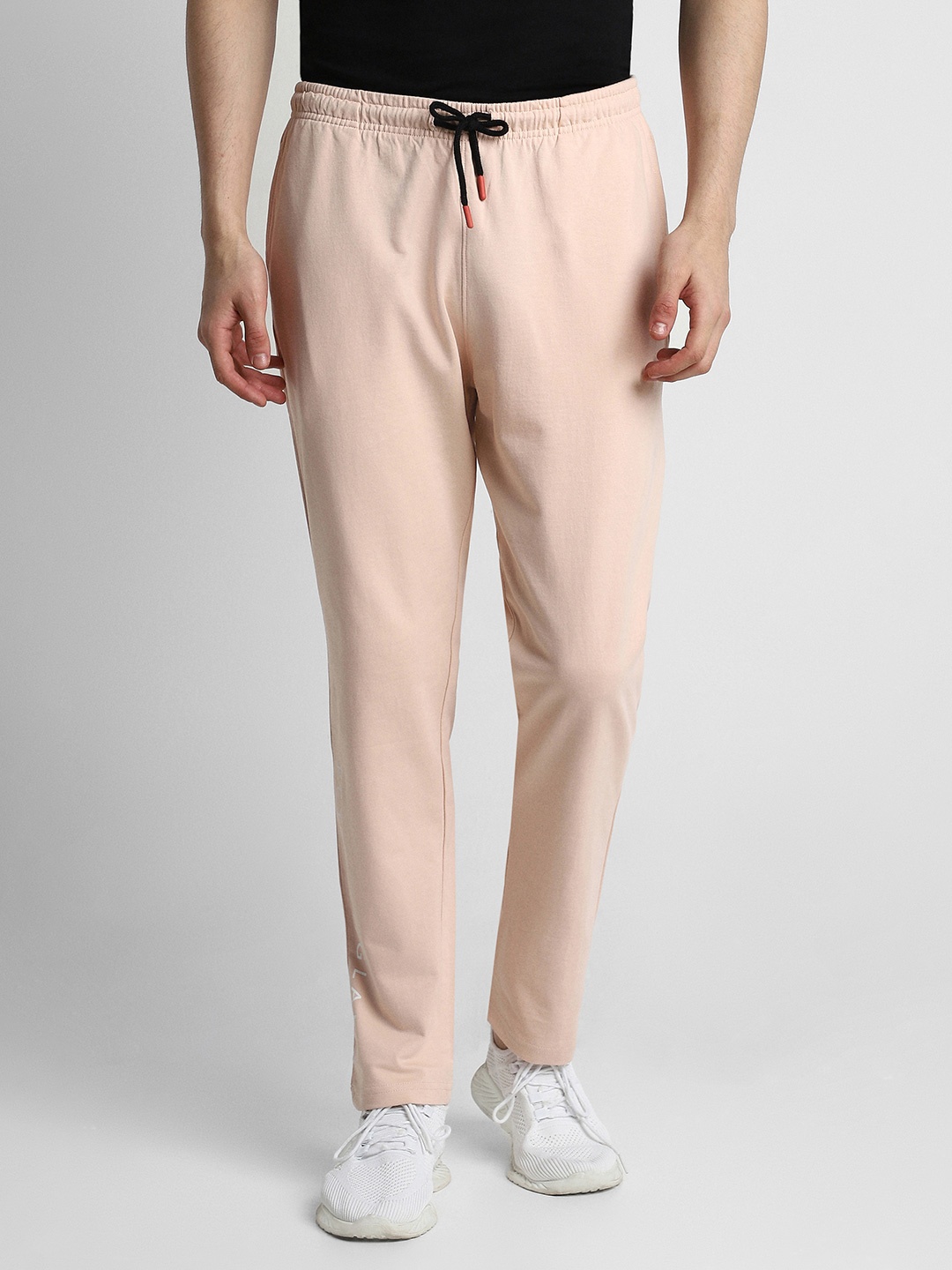 

Peter England Men Pink Solid Track Pants