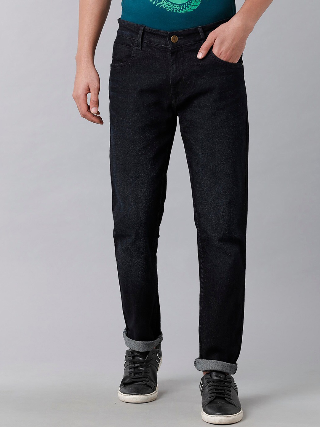 

YOVISH Men Blue Tailored Tapered Fit Jeans