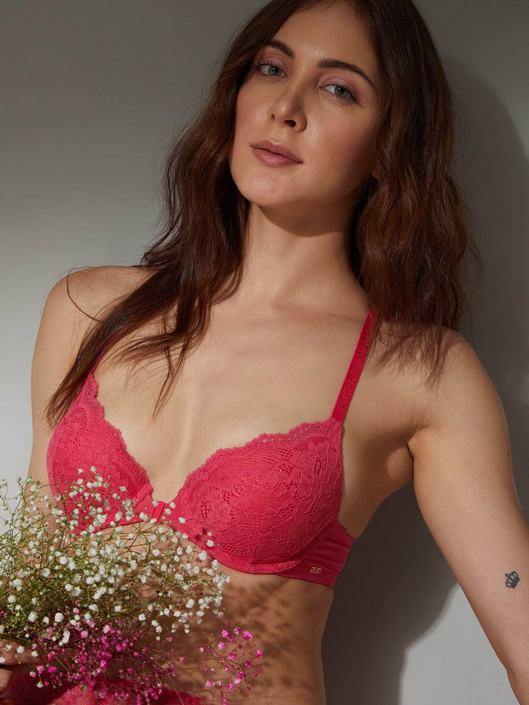 

Vero Moda Intimates Pink Underwired Heavily Padded Bra