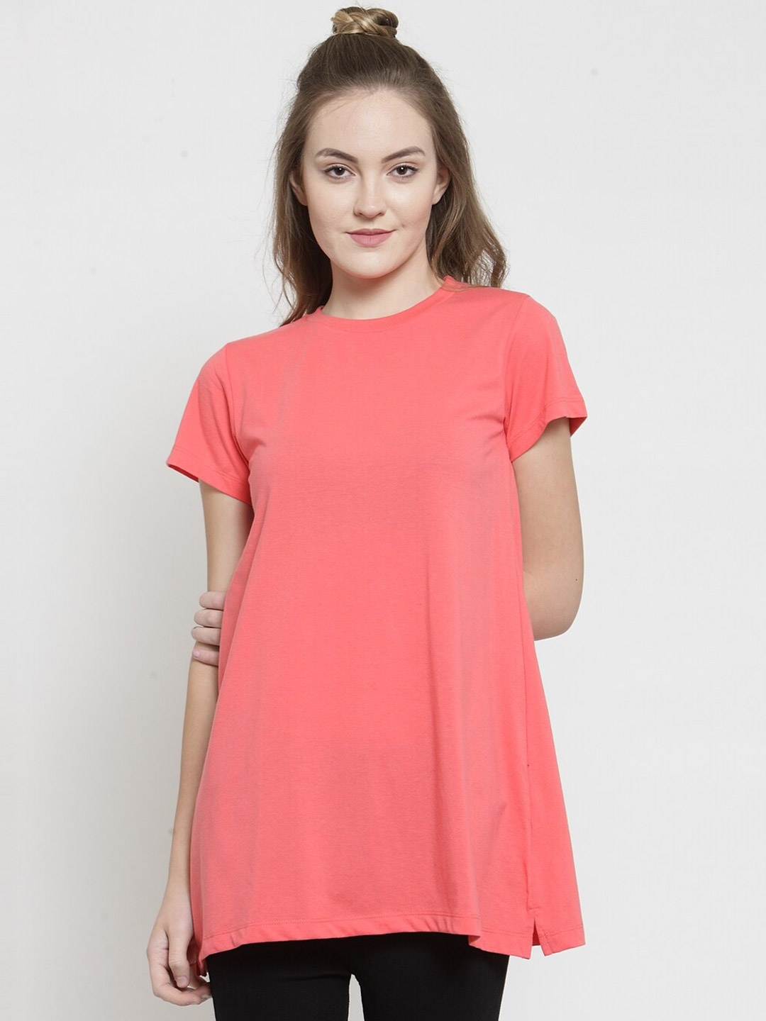 

Kalt Women Cotton Tunic, Peach