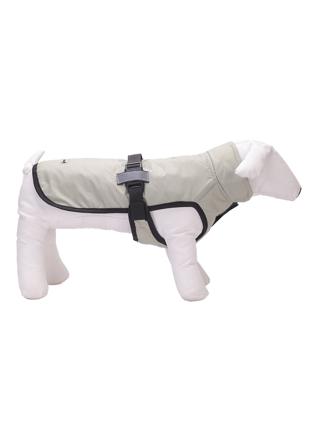 

Lulala Grey Solid Reversible Dog Jackets