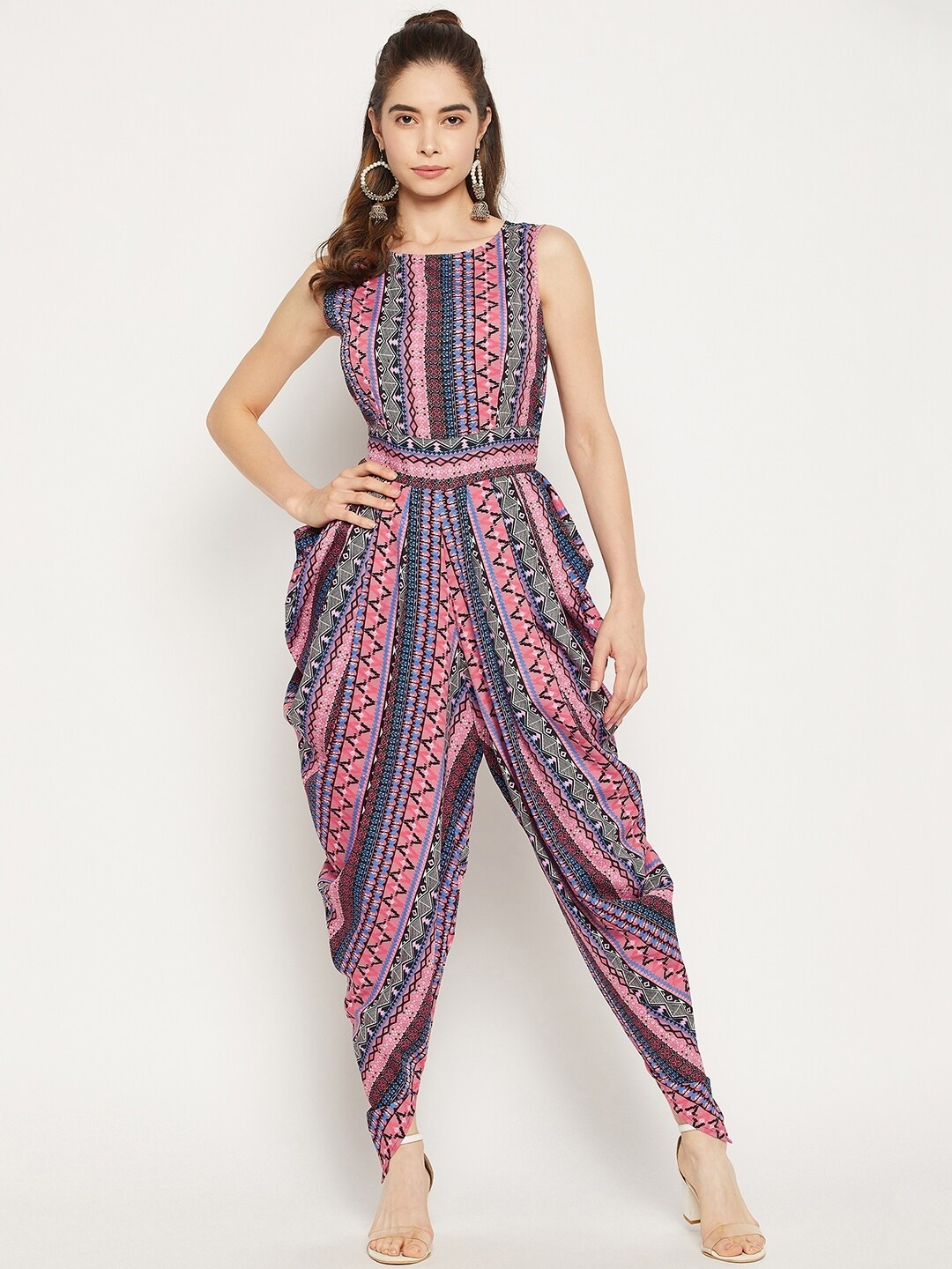 

Uptownie Lite Women Dhoti Jumpsuit, Pink
