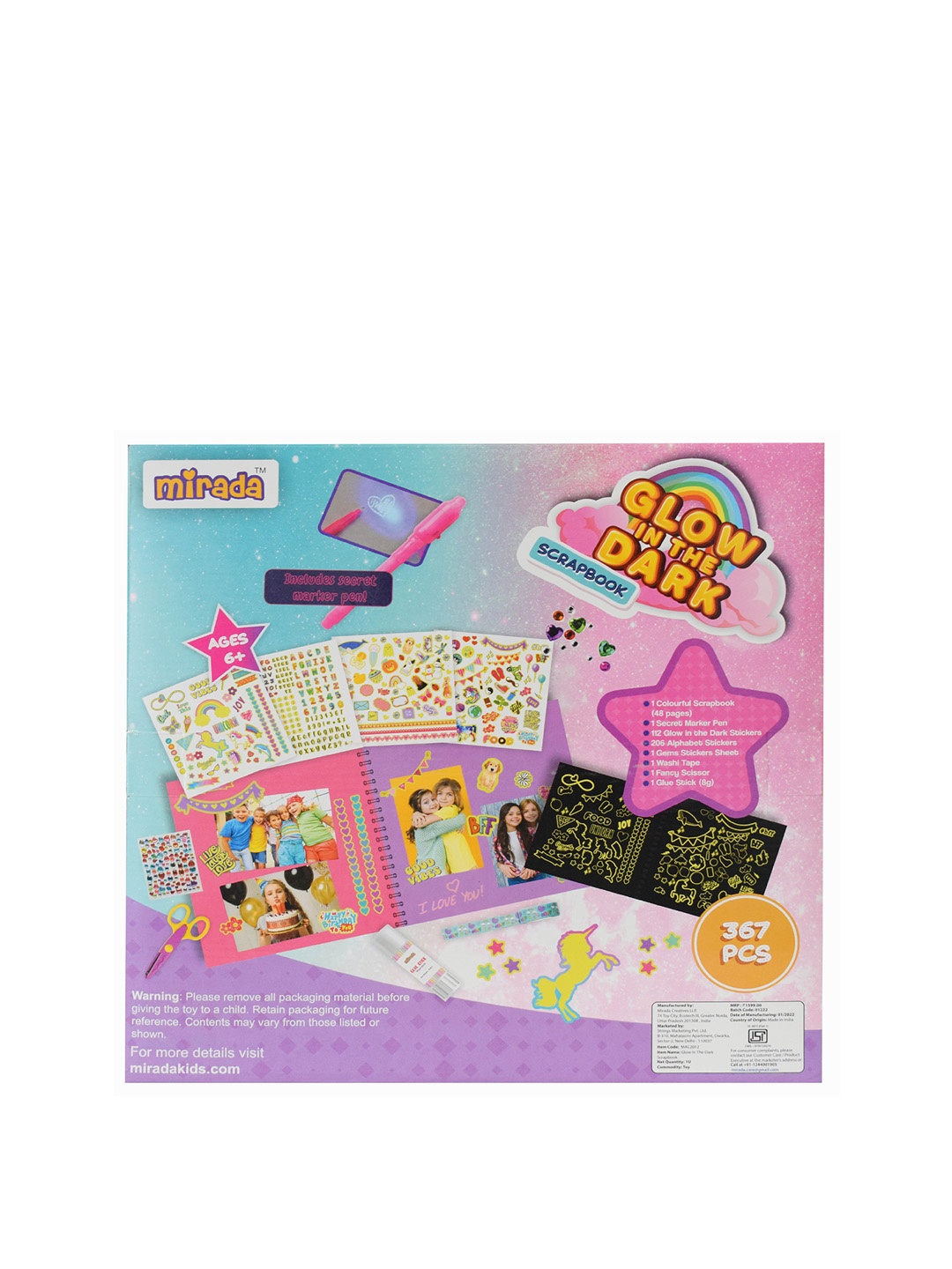 

Mirada Kids Scrapbook Art Kit, Multi