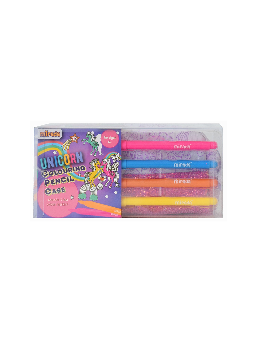 

Mirada Kids Pink Coloring Pencil Case with Marker
