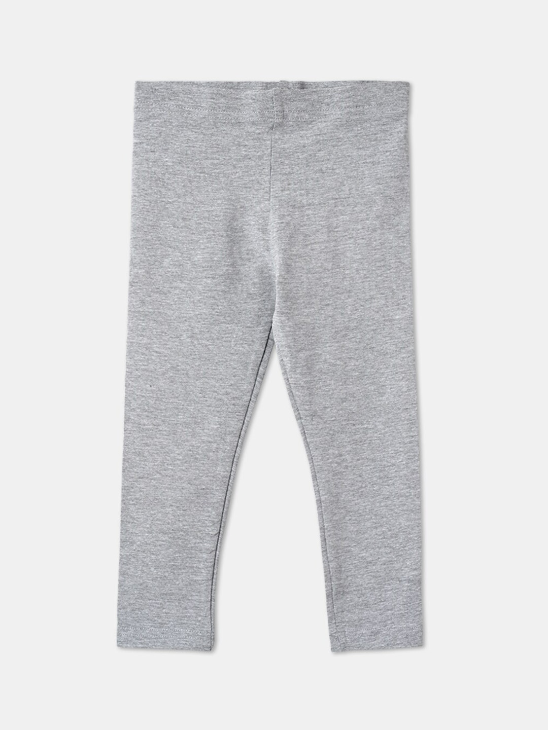 

R&B Girls Grey Solid Cotton Leggings