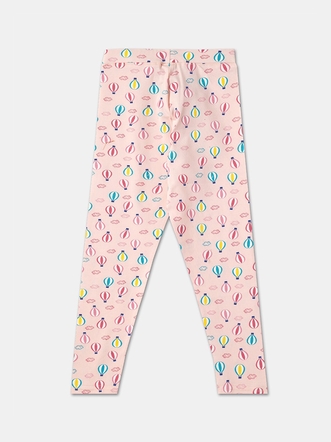 

R&B Girls Pink & Blue Printed Cotton Leggings
