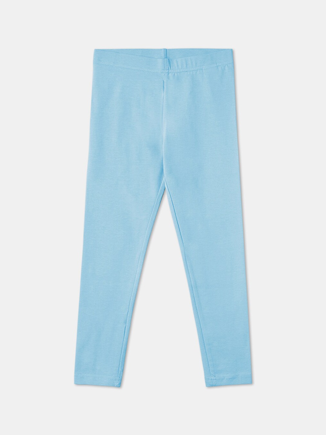 

R&B Girls Blue Solid Cotton Leggings