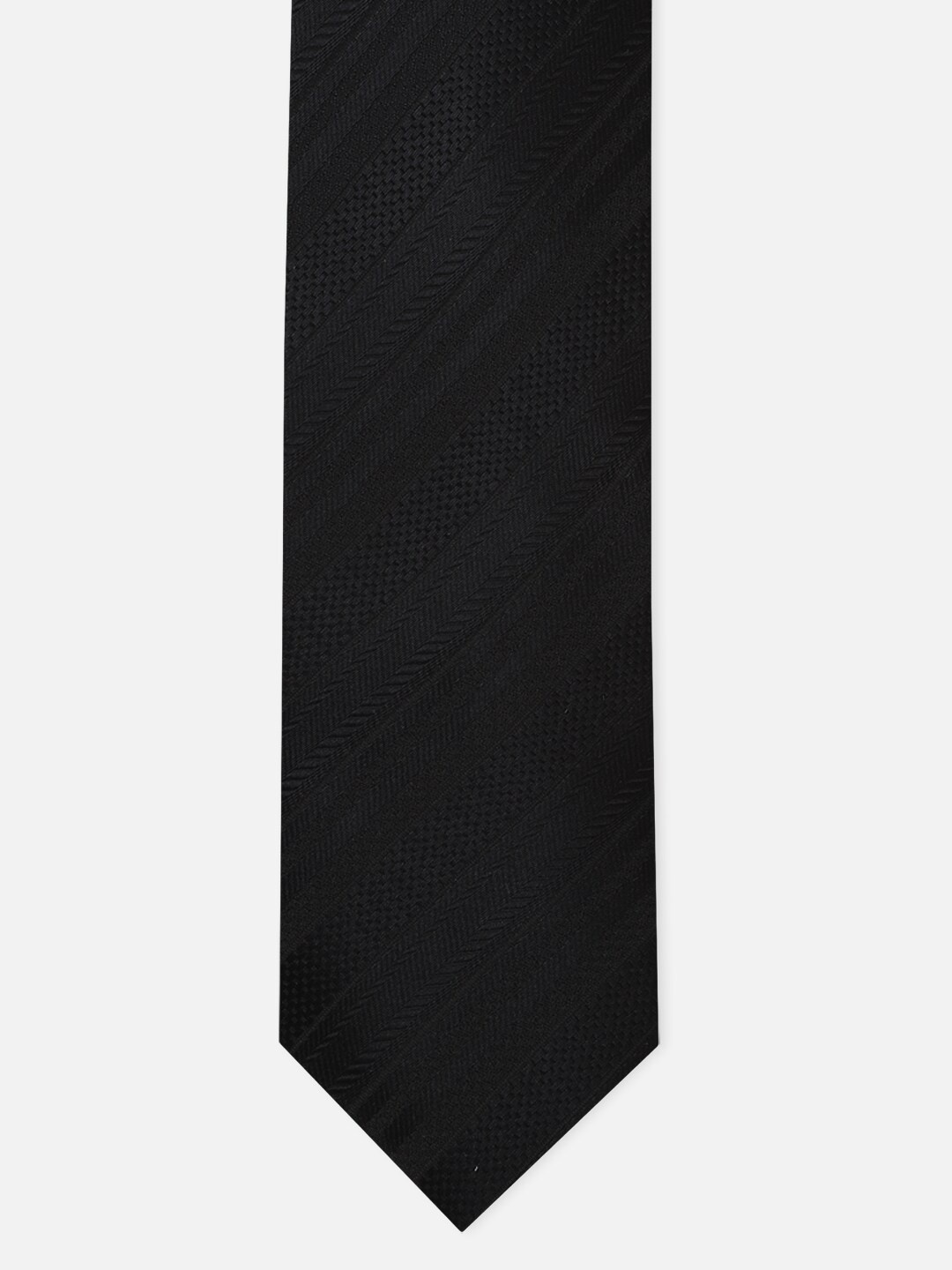 

Van Heusen Men Black Woven Design Broad Tie