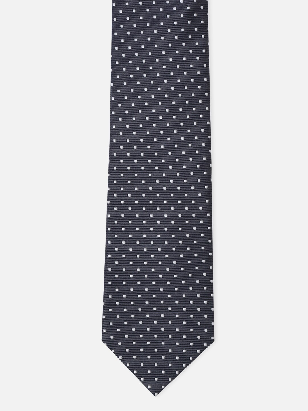 

Van Heusen Men Navy Blue & White Printed Broad Tie