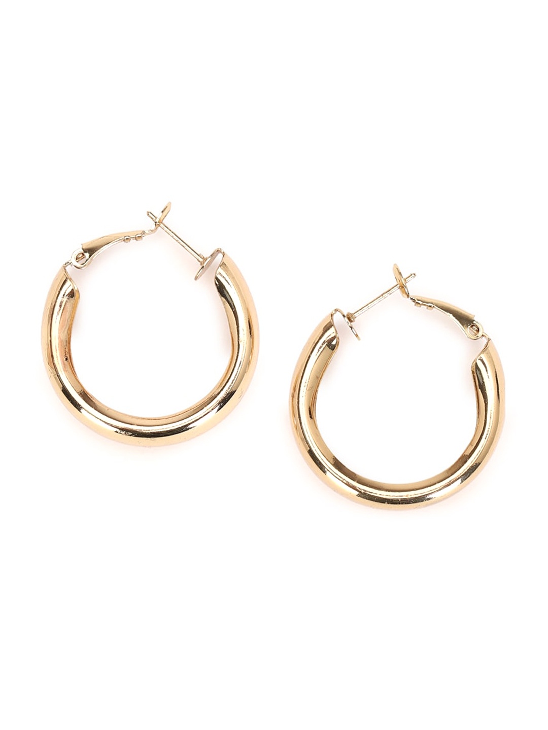 

FOREVER 21 Gold-Toned Contemporary Hoop Earrings