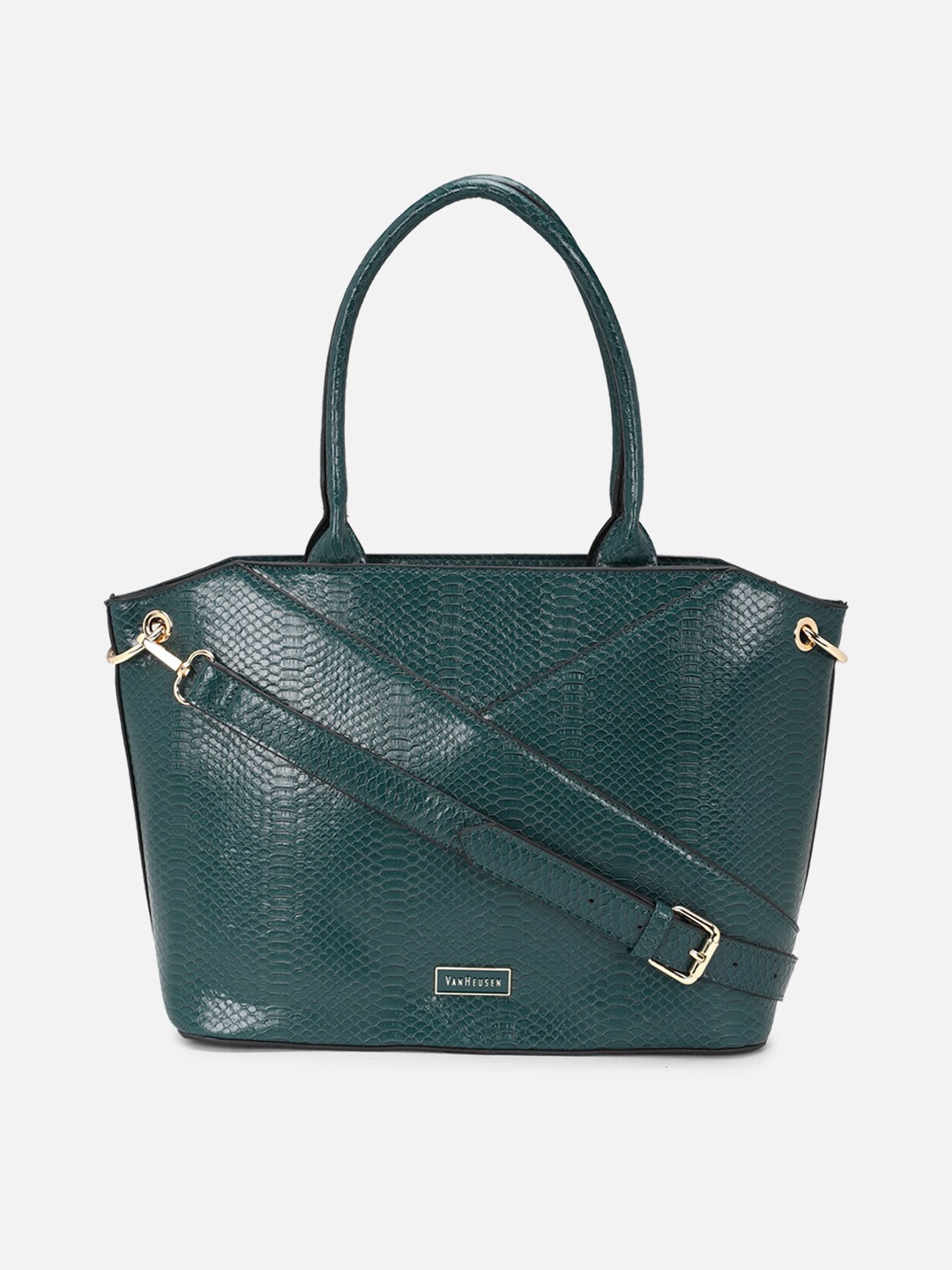 

Van Heusen Woman Blue Textured PU Shopper Handheld Bag