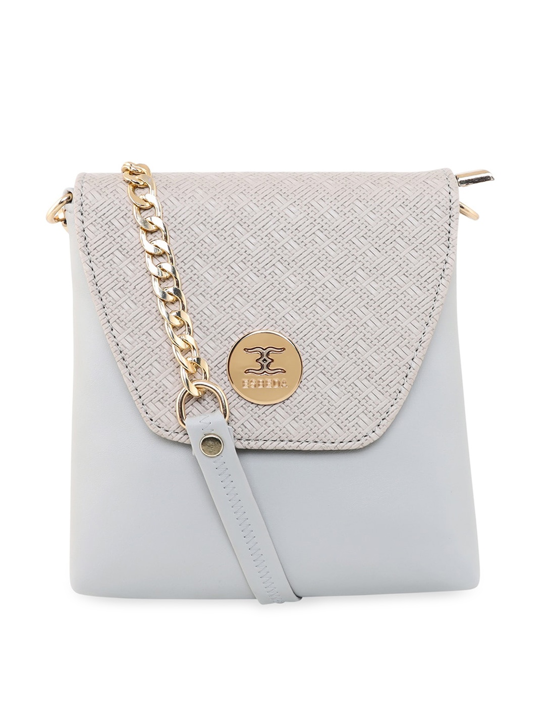 

ESBEDA Grey PU Structured Sling Bag