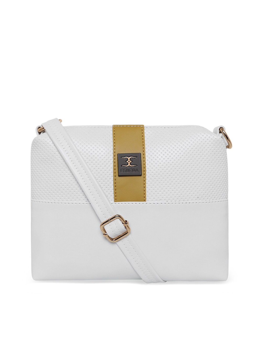 

ESBEDA Mustard PU Structured Sling Bag