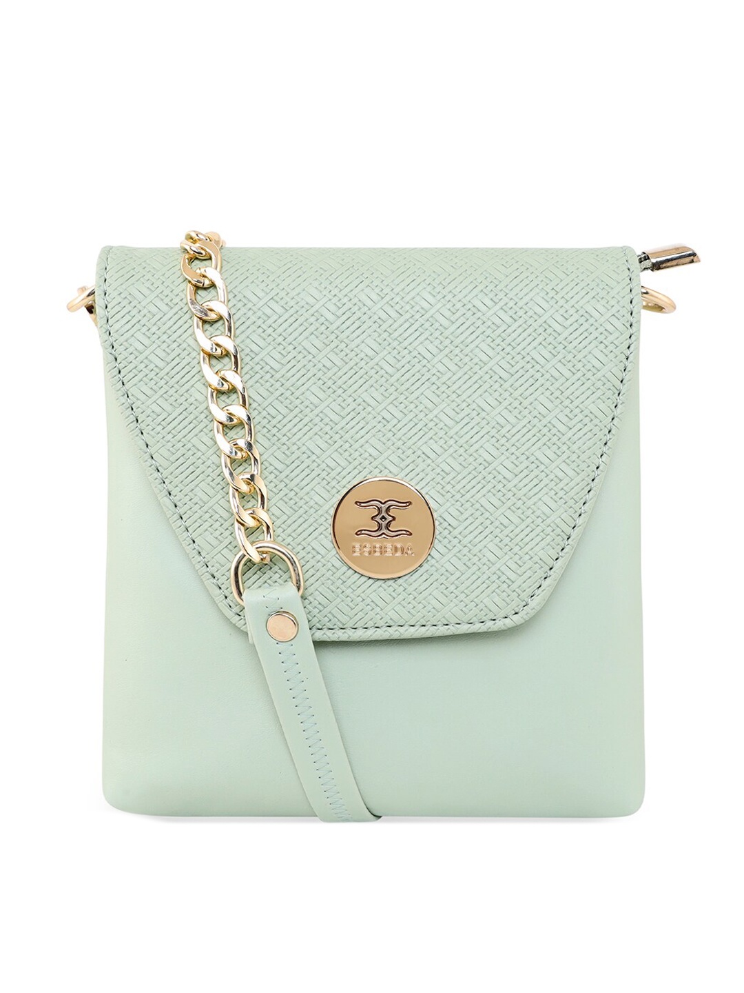 

ESBEDA Green Textured PU Structured Sling Bag with Quilted